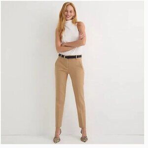 J. Crew Khaki Cameron Slim Cropped Pant in Four-Season Stretch - Size 14